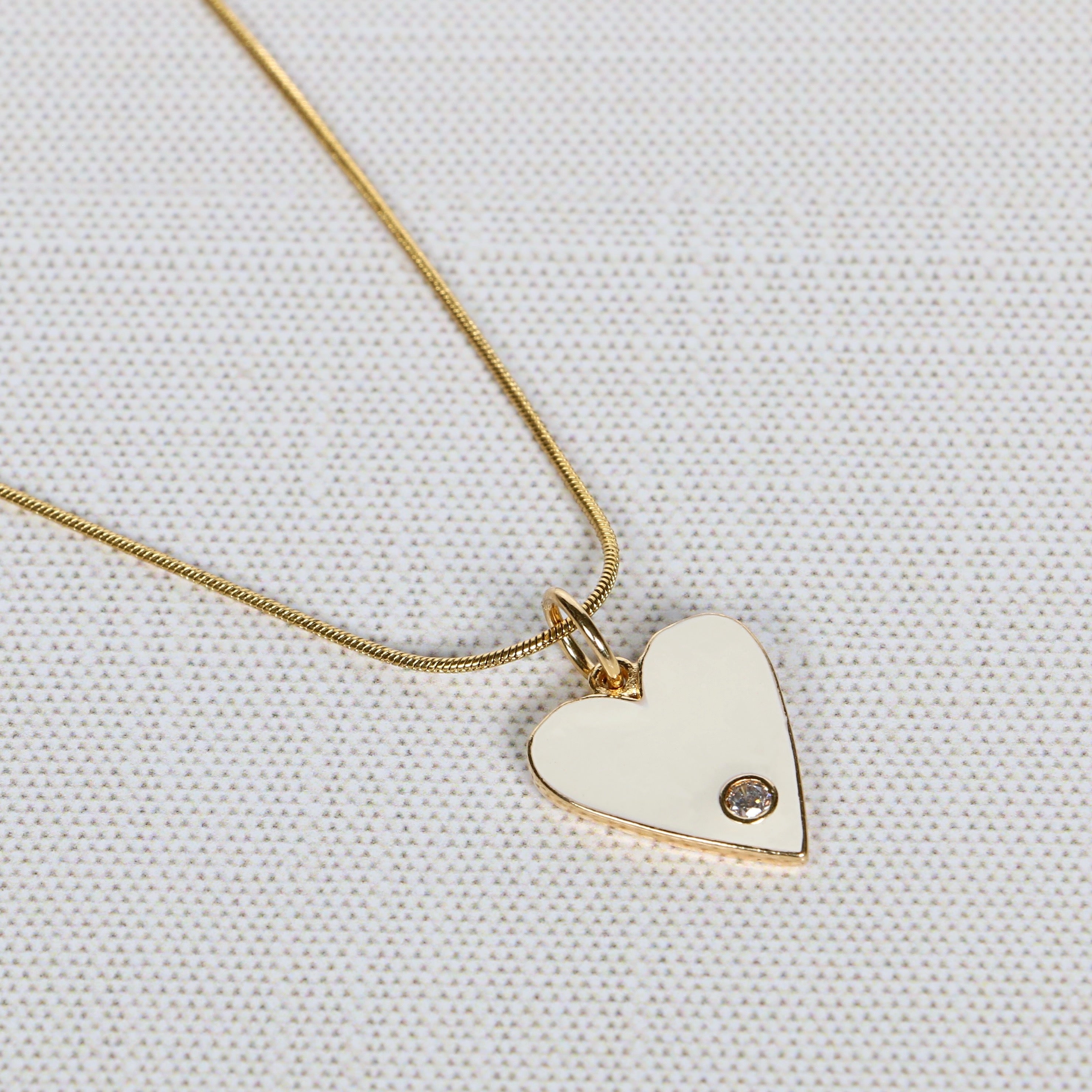 Mini In a Heartbeat Necklace